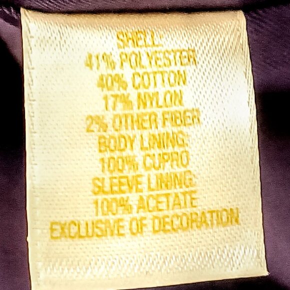 Kate Spade Blue Tweed Silver Lining Belted Blazer - Picture 6 of 7